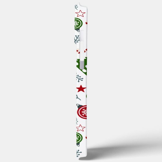 kerstboompatroon Case-Mate iPhone case (Achterkant / Links)