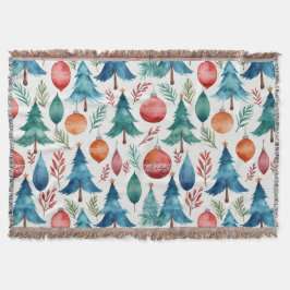 kerstboompatroon deken