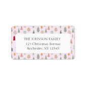 kerstboompatroon etiket (Voorkant)