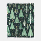 kerstboompatroon fleece deken (Voorkant)