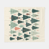 kerstboompatroon fleece deken (Voorkant (Horizontaal))
