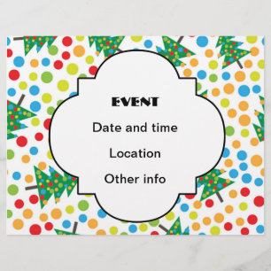 kerstboompatroon flyer