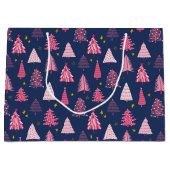 kerstboompatroon groot cadeauzakje (Voorkant)