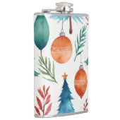 kerstboompatroon heupfles (Rechts)