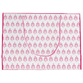 Kerstboompatroon Hot Roze Groot Cadeauzakje (Achterkant)