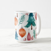 kerstboompatroon koffiemok (Voorkant rechts)