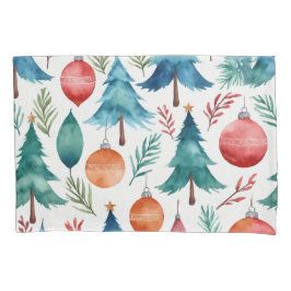 kerstboompatroon kussensloop