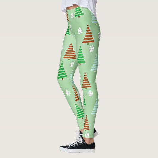 kerstboompatroon leggings (Links)