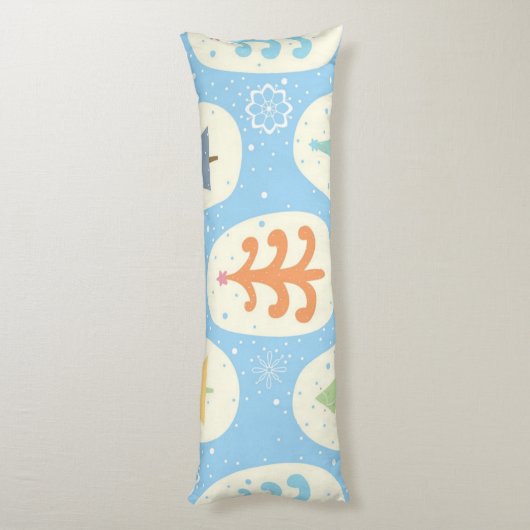 kerstboompatroon lichaamskussen (Achterkant (Verticaal))