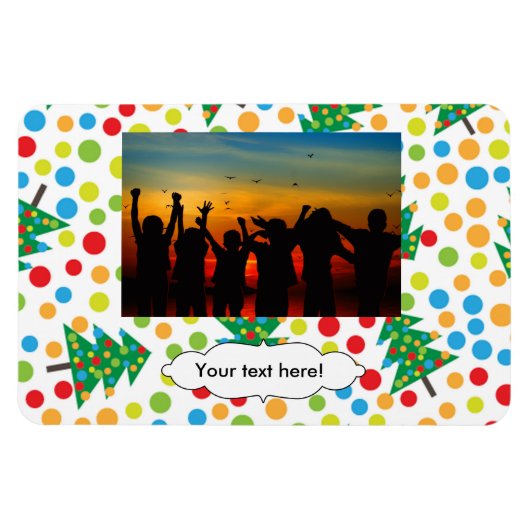 kerstboompatroon magneet (Horizontaal)