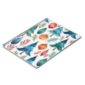 kerstboompatroon notitieboek (Linkerzijde)