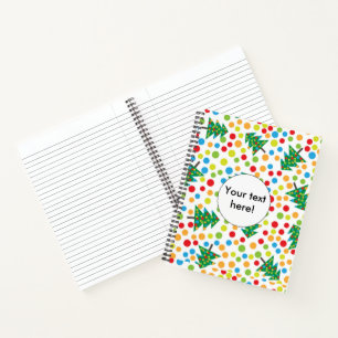 kerstboompatroon notitieboek