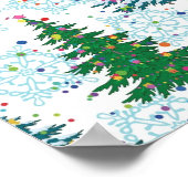 kerstboompatroon poster (Hoek)