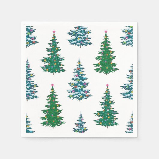 kerstboompatroon servet (Voorkant)