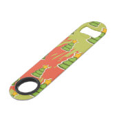 kerstboompatroon speed flessenopener (Voorkant Gekanteld)