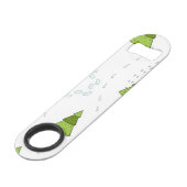 kerstboompatroon speed flessenopener (Achterkant Gekanteld)