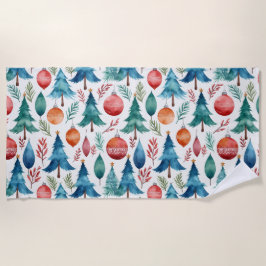 kerstboompatroon strandlaken