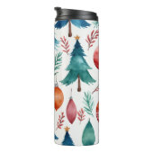 kerstboompatroon thermosbeker (Geroteerd rechts)