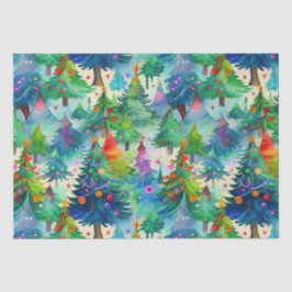 kerstboompatroon tissuepapier