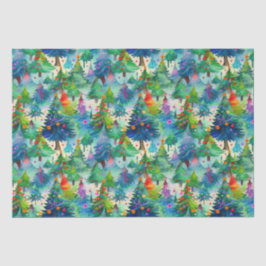 kerstboompatroon tissuepapier