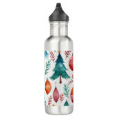 kerstboompatroon waterfles  (Rechts)