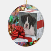 kerstboompeerversiering keramisch ornament (Links)