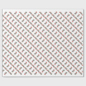 kerstboompel cadeaupapier (Vlak)