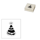 kerstboompel 	rubberstempel (Gestempeld)