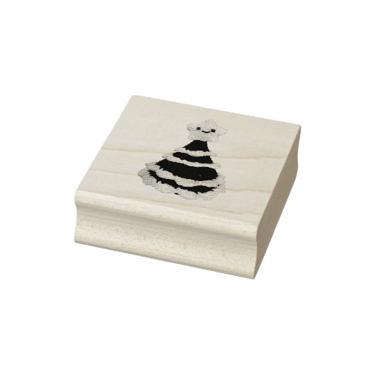 kerstboompel 	rubberstempel (Stempel)