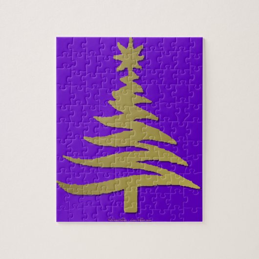 kerstboompenklooster Gold Legpuzzel (Verticaal)