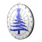 kerstboompenkobalt Blue Dartbord (Voorkant Rechts)