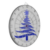 kerstboompenkobalt Blue Dartbord (Voorkant Links)