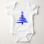 kerstboompenkobalt Blue Romper (Voorkant)