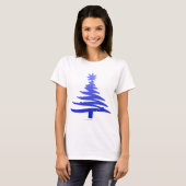 kerstboompenkobalt Blue T-shirt (Voorkant volledig)