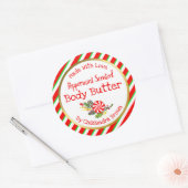 kerstboompeppermint body Butter DIY Ronde Sticker (Envelop)