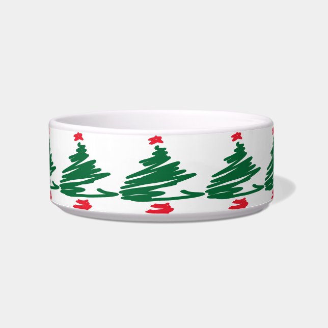 kerstboompet Bowl Voerbakje (Voorkant)