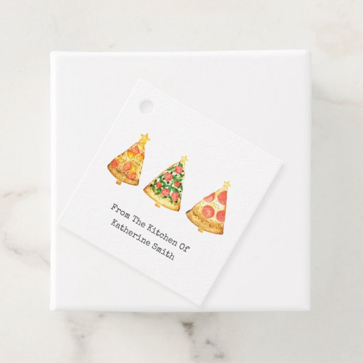 kerstboompizza uit de keuken van bedankjes labels (In situ)