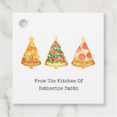 kerstboompizza uit de keuken van bedankjes labels (Voorkant)