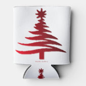 kerstboompotlood Rood op goud Blikjeskoeler (Voorkant)