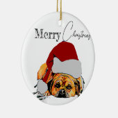 kerstboompuggle keramisch ornament (Rechts)