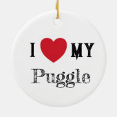 kerstboompuggle keramisch ornament (Achterkant)