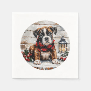 kerstboompuppy servet