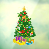 Kerstboomramen Raamsticker (Vel 3)