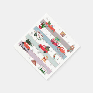 kerstboomraster servet