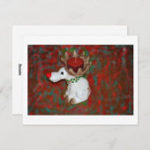 kerstboomrendiertje feestdagenkaart (Voorkant / Achterkant)