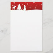 kerstboomrendiertje Snowman Briefpapier (Voorkant)