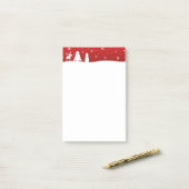 kerstboomrendiertje Snowman Post-it® Notes (Op bureau)