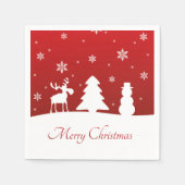 kerstboomrendiertje Snowman Servetten (Voorkant)