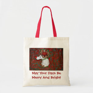 kerstboomrendiertje tote bag