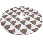 kerstboomrok fleece kerstboom rok (Gekanteld)